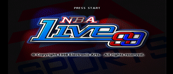 NBA Live 99 Title Screen
